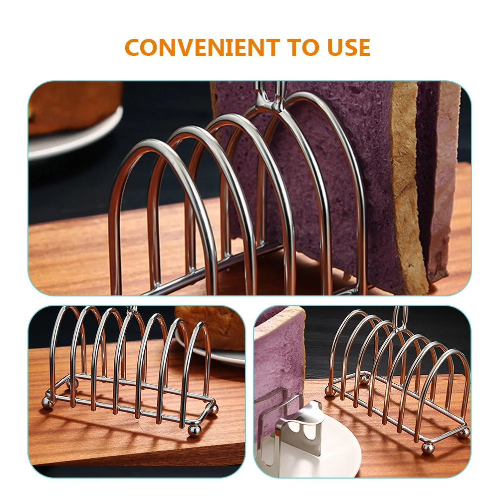 

Stainless Steel Bread Rack Toast St Kitchen Accessory Reusable Tabletop Holder Wedding Party Christmas Thanksgiving Event