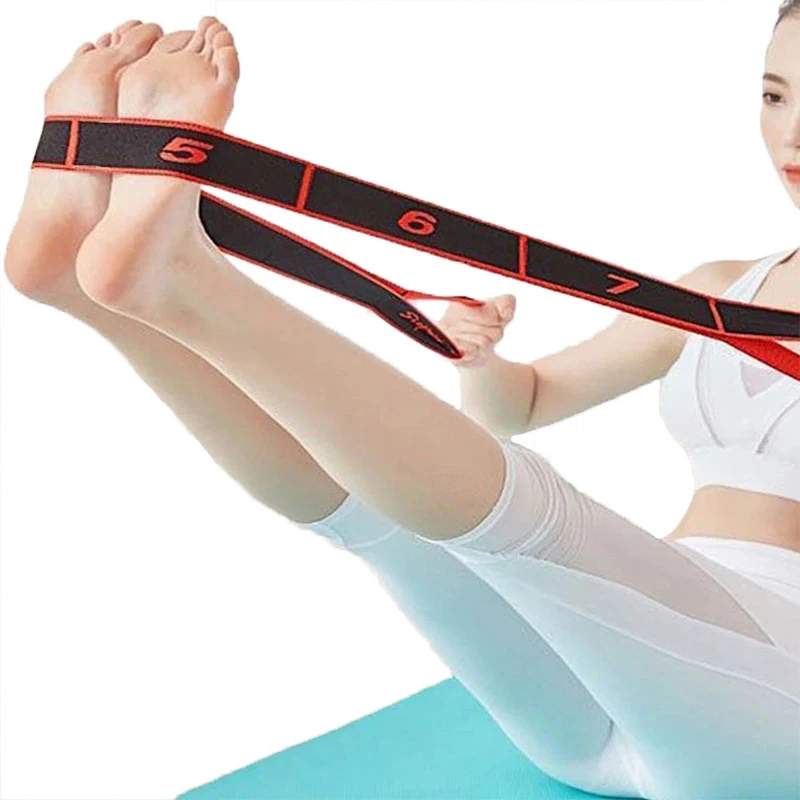 Yoga Stretch Multi Stage Yoga Stretch Band Latin Dance Stretch Band Correct Posture 8 Grid Elastic Band Digital Band Pose Band