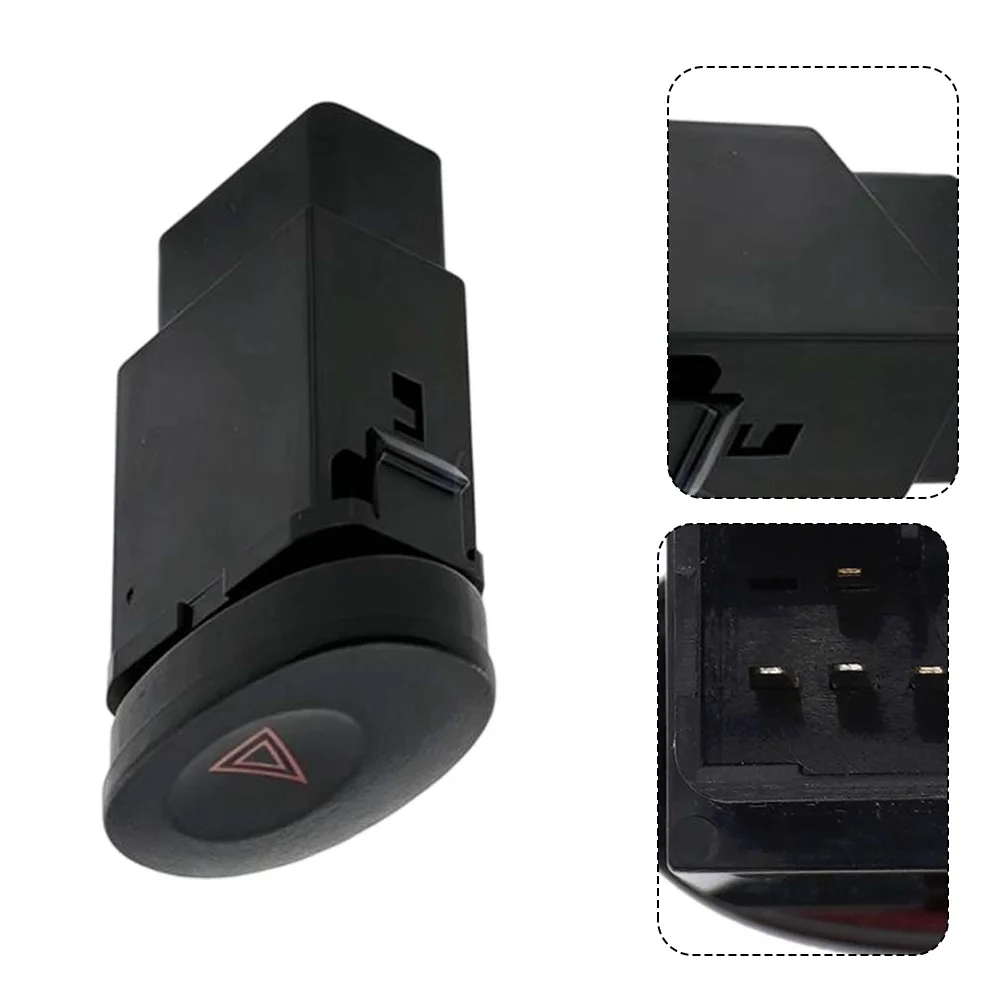 96507984 Double For Flash Hazard Light Button Switch Push-button Control For Matiz 1998 2005 2000 2001 2002 2003 2004 Black ABS