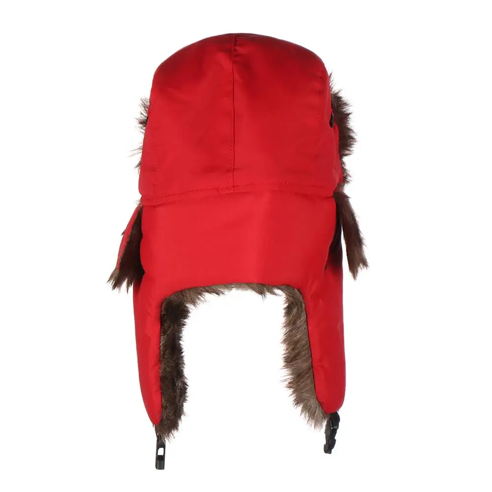 Men Women Trapper Hats Russian Ushanka Warm Winter Fur Earflap Ski Hat