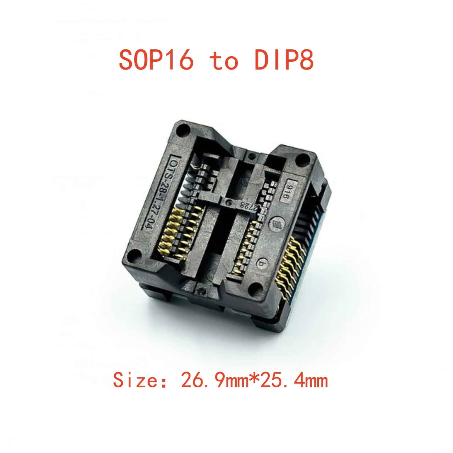 Programmieradapter für IC-Konvertierung und Test, SOP8/14/16/18/20/24/28 auf DIP 150/200/208/300 Mil breit/schmal. – Detail 7