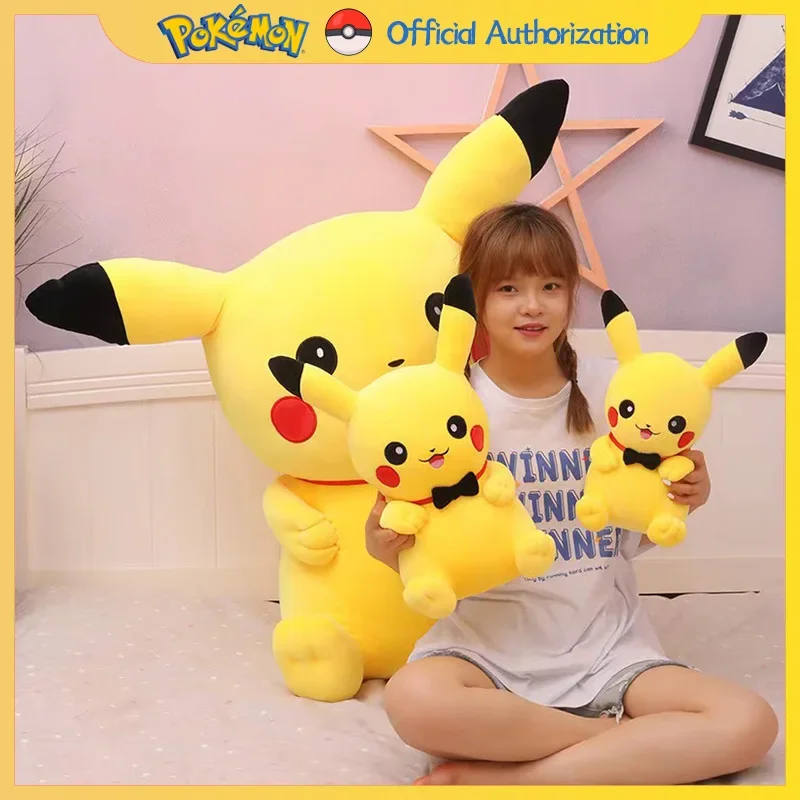 40CM-120CM Pokemon Pikachu Plüschtier Niedliche Cartoon Gefüllte Puppe Anime Sammlung Souvenir Kawaii Pokémon Spielzeug Geburtstagsgeschenk