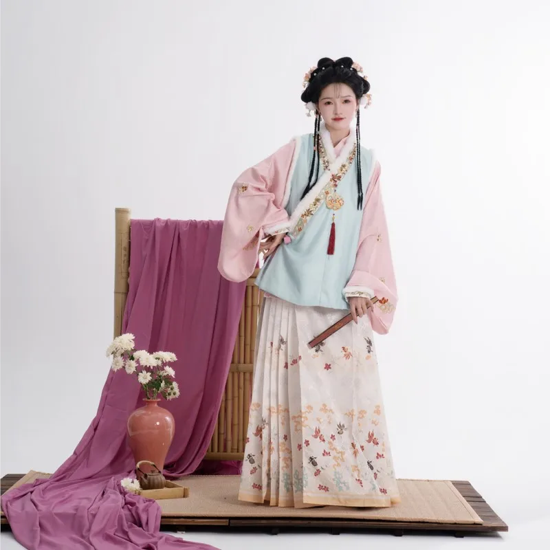 

Одежда Ming Han, женский костюм с юбкой и перекрестным воротником, короткое пальто, чем ногти