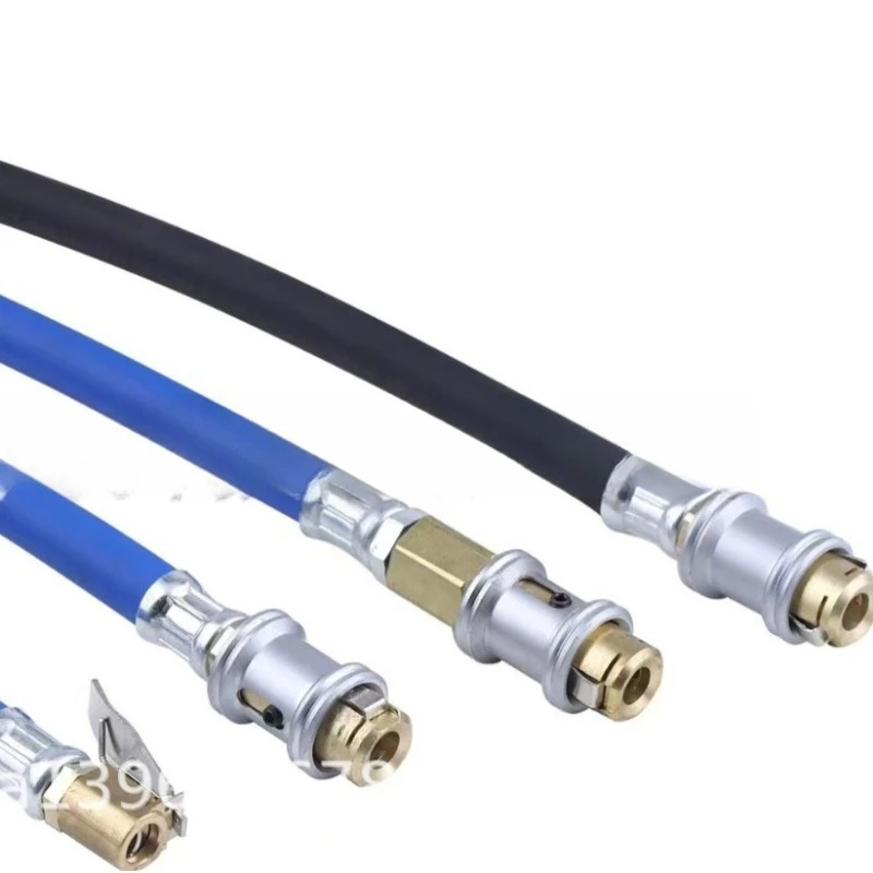Self‑Locking Tire Inflation Nozzle Quick‑Connect Chuck Fitting For Air Pump Pressure Gauge Air Hose Connecting Accessory