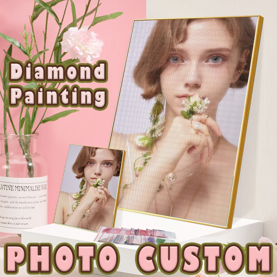 

CHENISTORY 5D Алмазная мозаика с индивидуальной фотографией, полный набор для вышивания, ручная работа, стразы, декор для дома