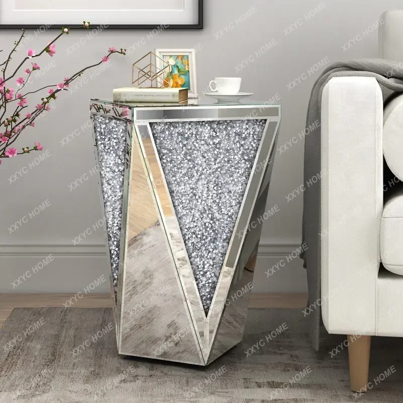 Y1  Northern European Style Stylish Teapoy Living Room Sofa Side Table Display Stand Mirror Furniture Light Luxury Side Table ss