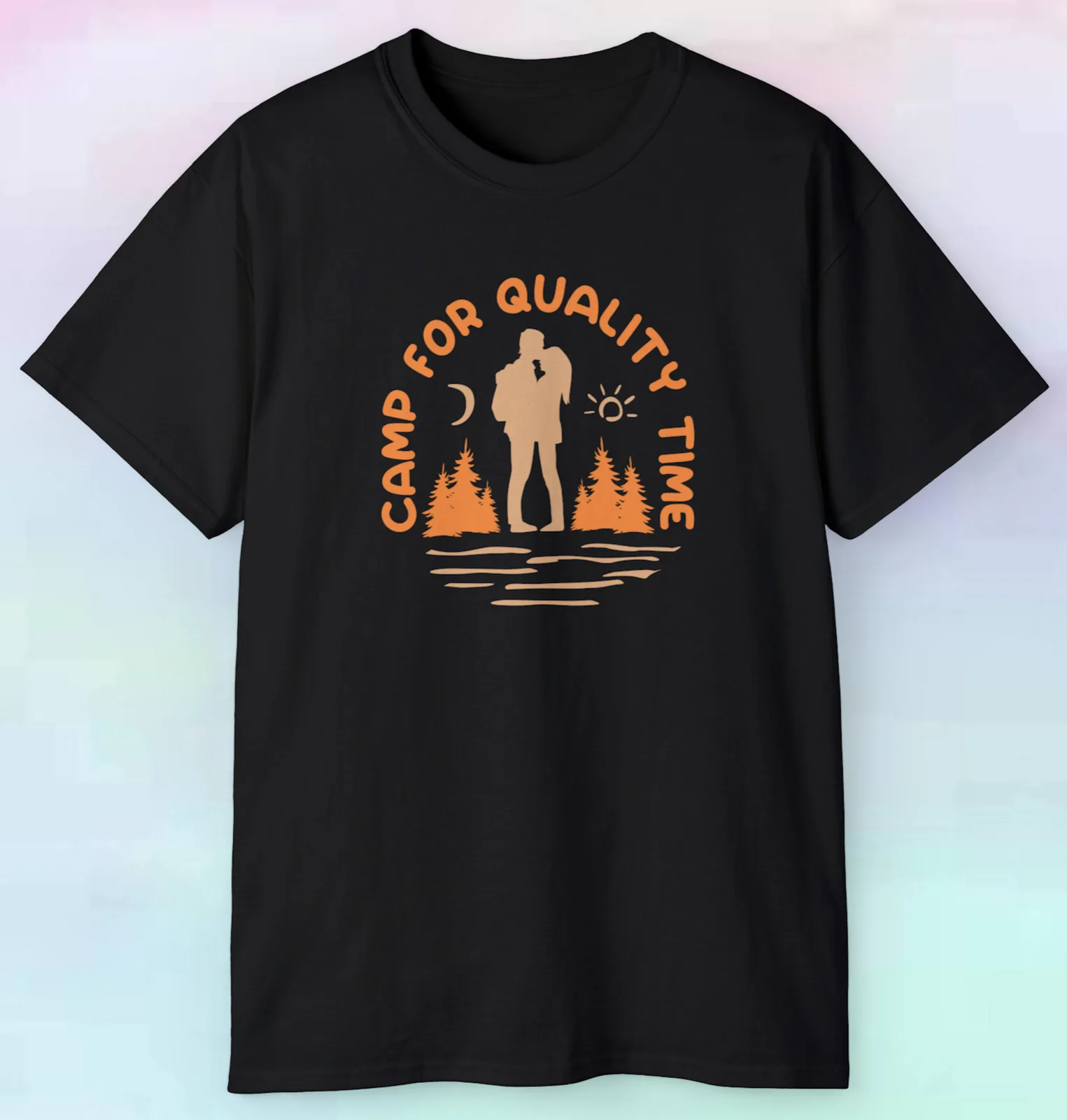 Men's Women's Camp For Quality Time T Shirt | Outdoors Nature Wilderness | S-5XL