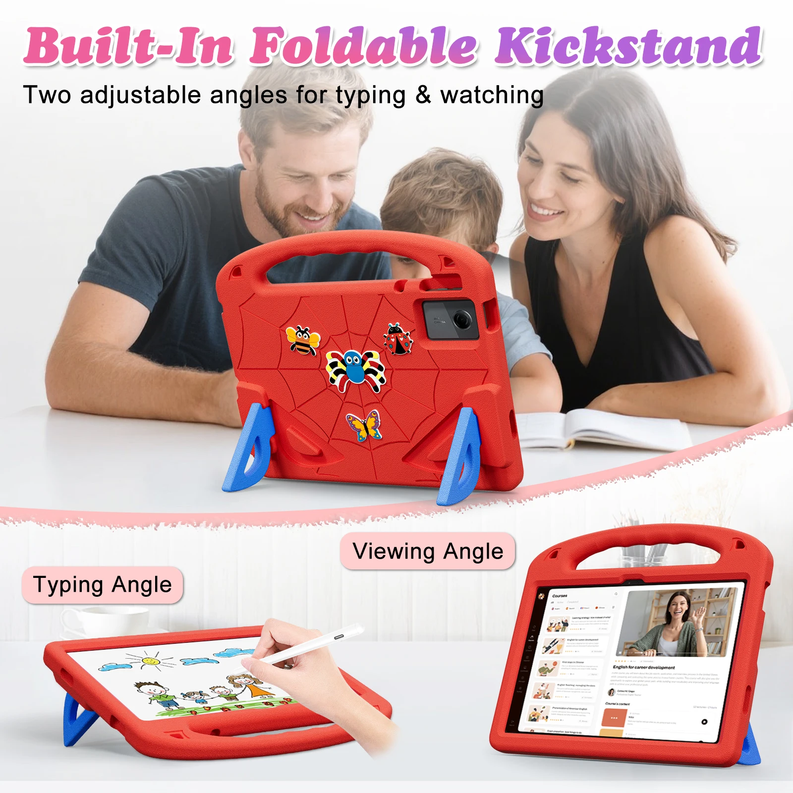 Kids Case for Lenovo Idea Tab 11 inch TB336ZU TB336FU Xiaoxin Pad 2025 2024 11" M11 TB330FU EVA Stand Shockproof Tablet Cover 4