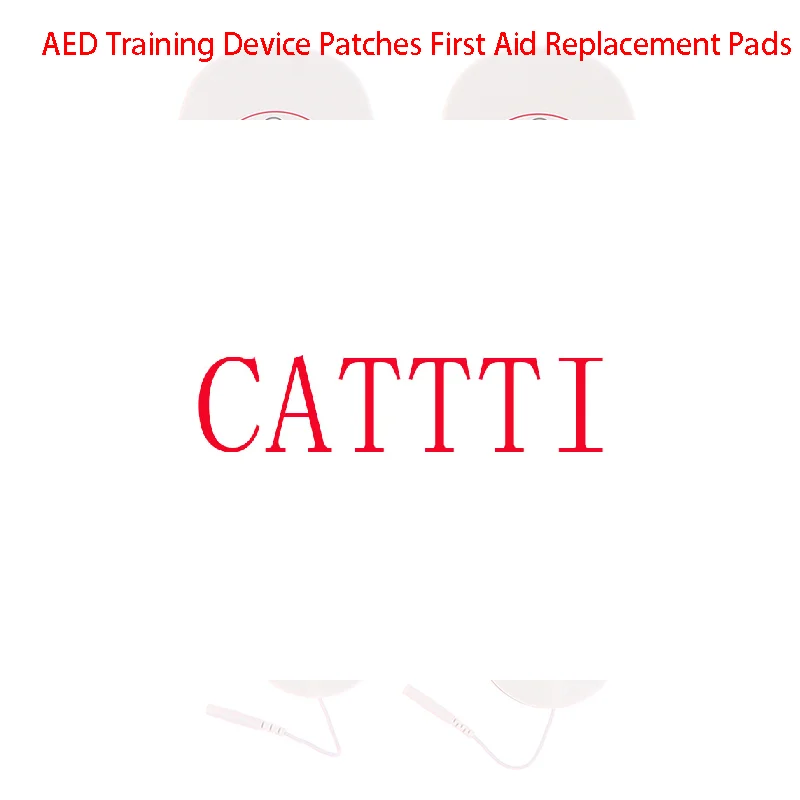 

1 Pair AED Training Device Patches First Aid Training Replacement Pads Adult Kid Training Trainer Universal