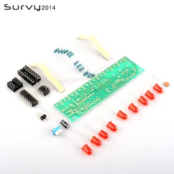 Zestaw do nauki NE555 + CD4017 zestaw do ćwiczeń LED Light Chaser Sequencer Follower Scroller moduł elektroniczny zestaw do majsterkowania dla Arduino