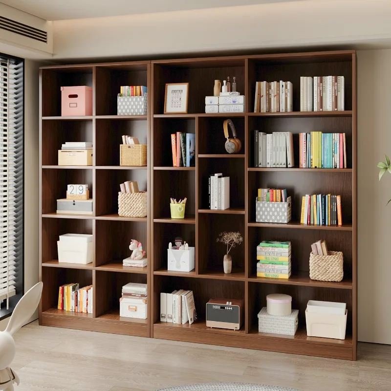 

Wooden Wooden Bookcases Big Size Salon Events Minimalist Fashion Interior Book Shelf Luxury Estanteria Living Room Decoration