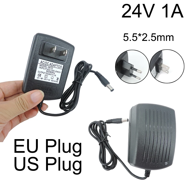 24V 1A 1000ma AC 110V 220V to DC 24V 1A Adapter Power Supply Converter charger switchSwitching Power Supplies 24volt Universal Q