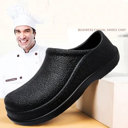 Men Summer Slipper Kitchen Clogs Chef Shoes Work Flip-flop Waterproof Oil-proof Sandal Non-Slip Garden Rubber Slippers For Male