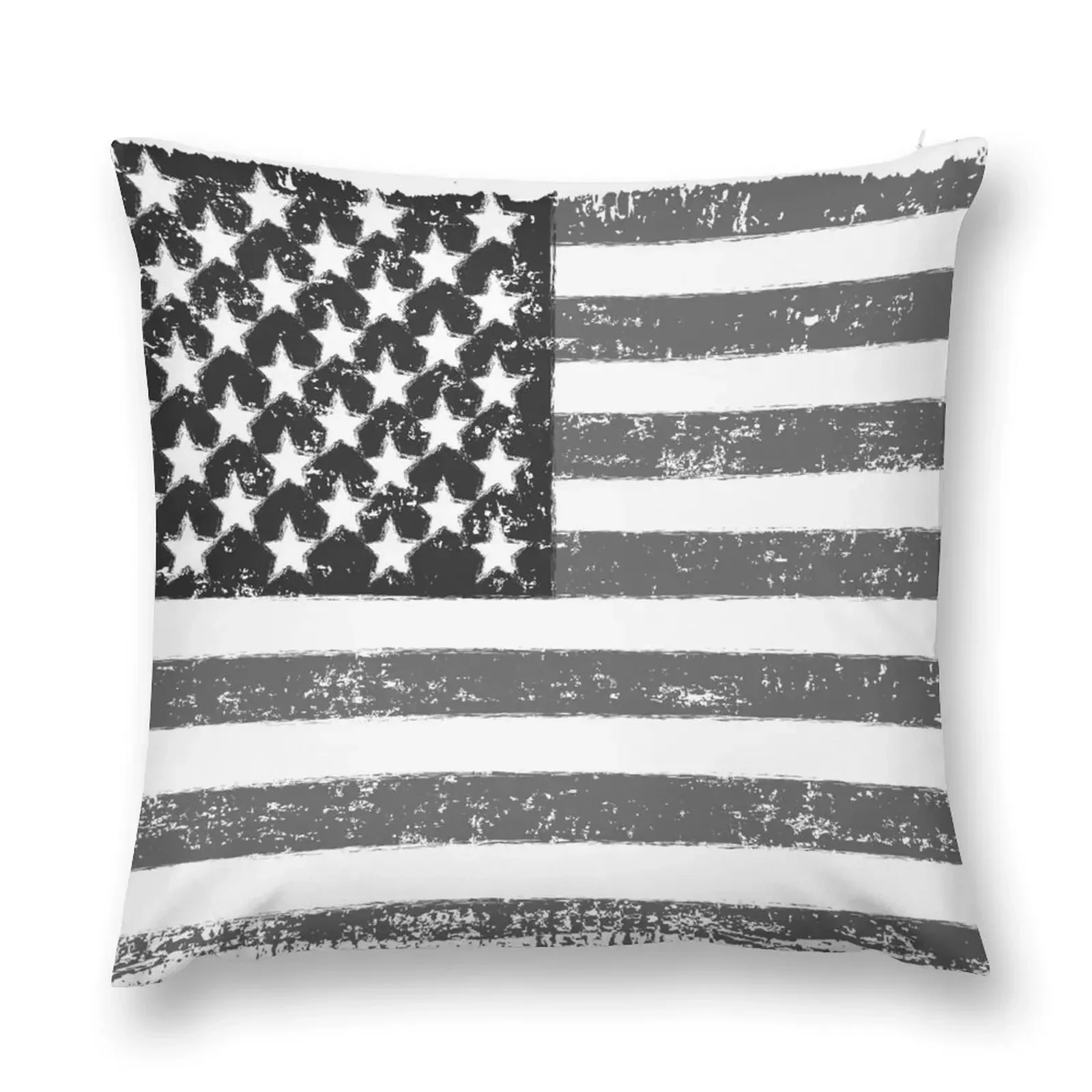 

American Flag - Black And White USA Vintage Retro Style Throw Pillow Decorative Pillow Covers For Sofa Pillowcase pillow