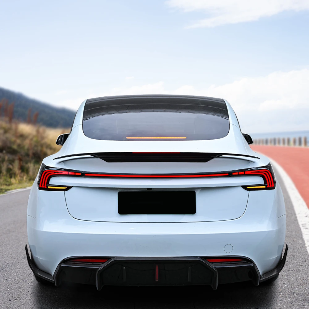 Full‑Width Tail Lights for Model 3 Highland, Turn Signal Brake Lamp Exterior Mod Accessories for 2024+ Models