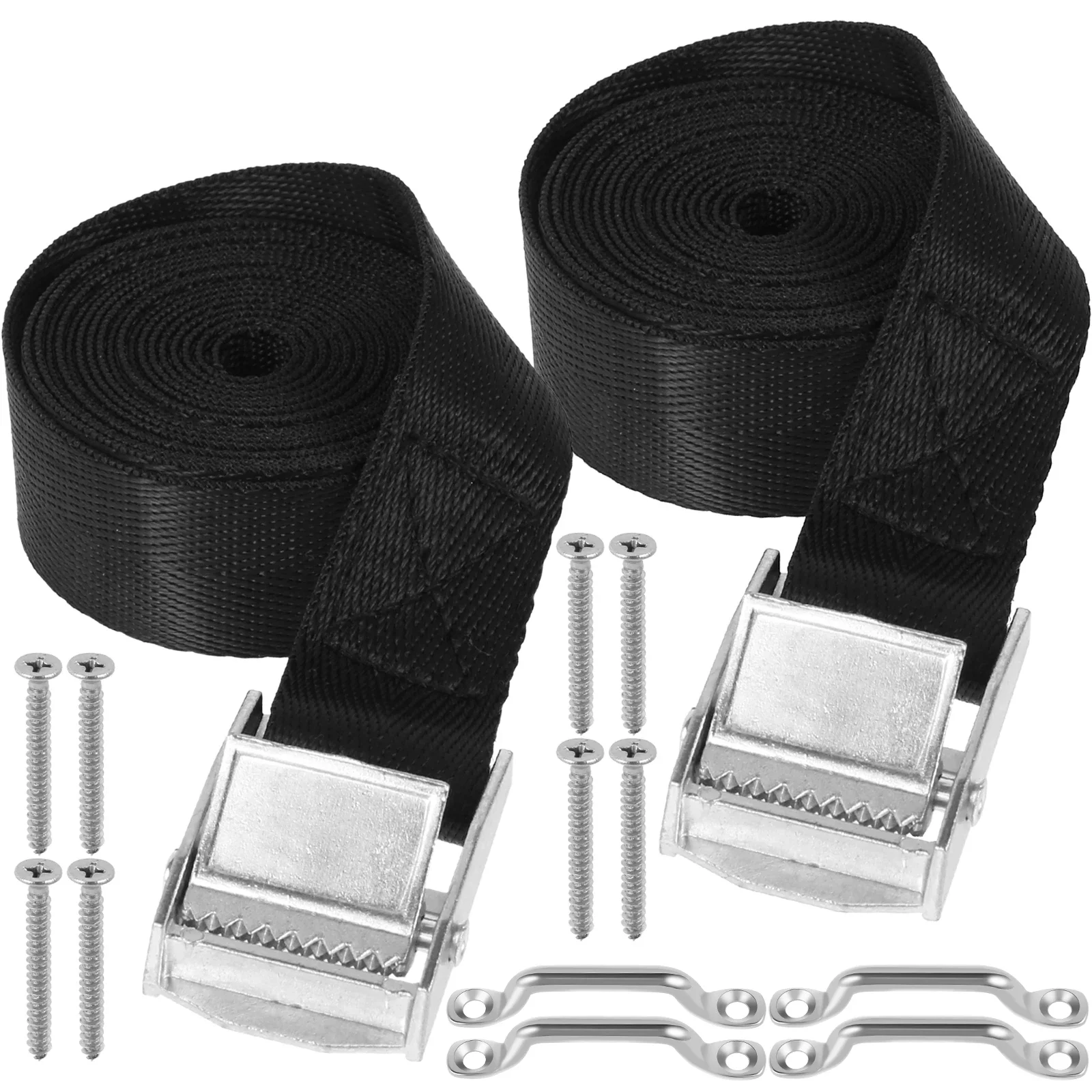 

2Pcs 200CM Lipo Battery Tie Cable Tie Down Strap Kit Portable RV Battery Box Hold Down Strap Wear Resistant Nylon Straps