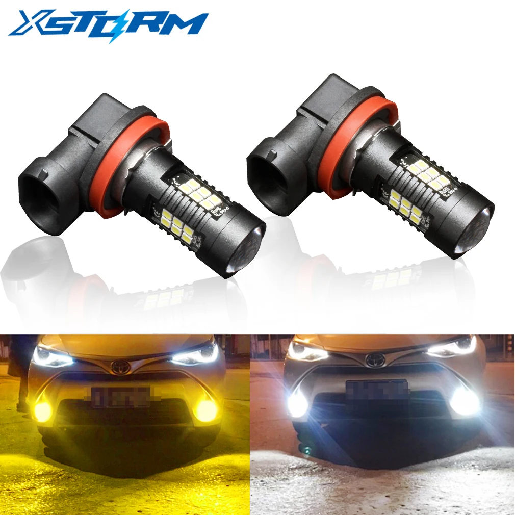 2Pcs H8 H11 LED Bulb H16 JP 9005 HB3 9006 HB4 Led Lamp Super Bright Car Fog Lights Day Driving Running Light 12V 6000K White