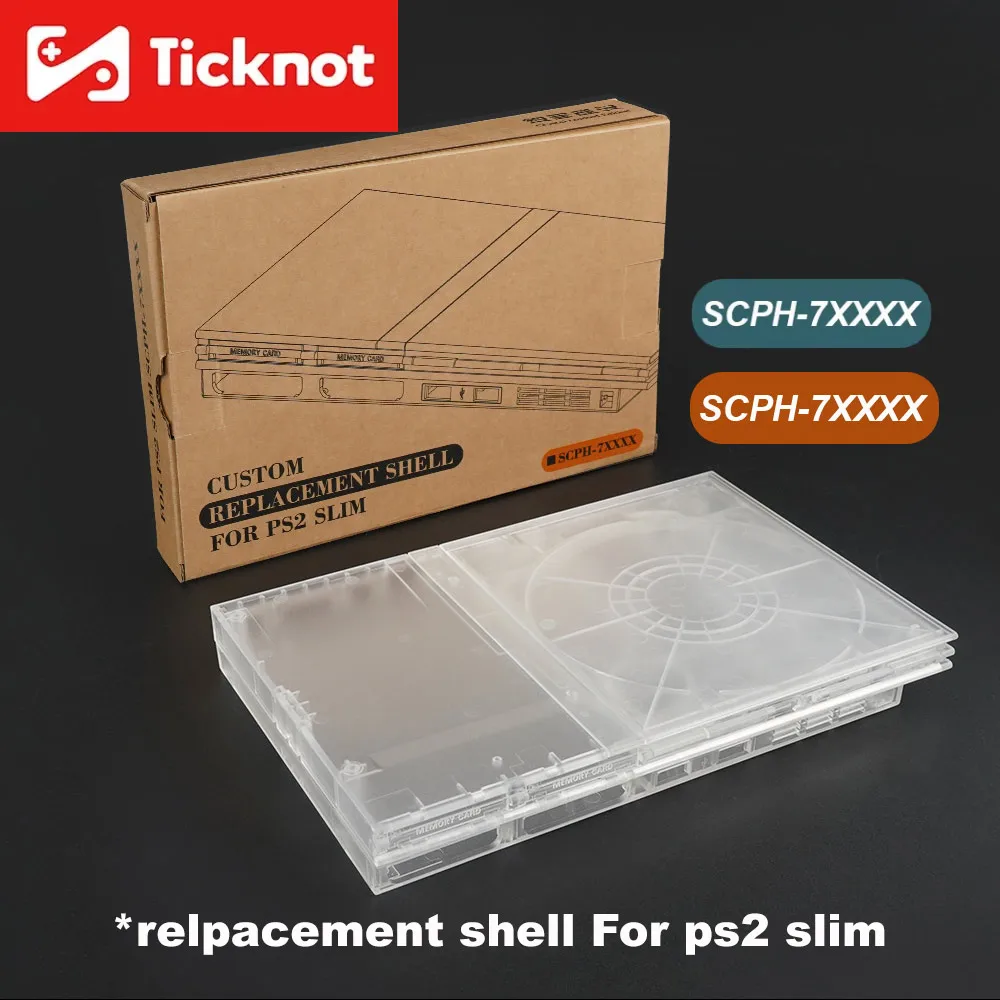 Obudowa ochronna do PS2 Slim, zamienna obudowa do konsoli PlayStation2 Slim SCPH-7XXXX/SCPH-9XXXX — 2