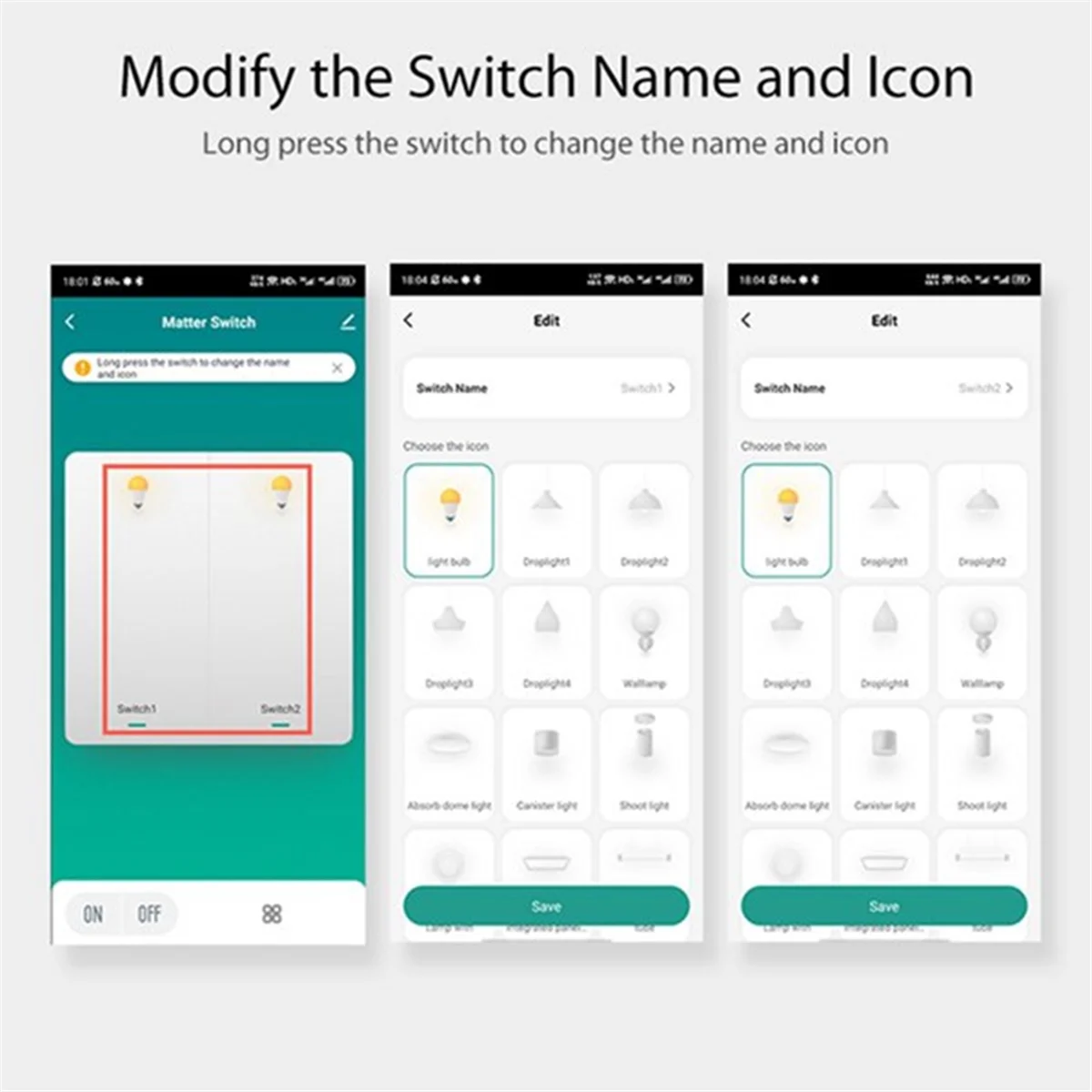 A79G Matter WiFi Smart Switch 2x5A Smart Home Automation Relaismodul Funktioniert mit für Zuhause