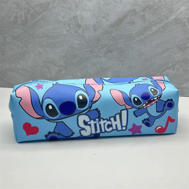 12pcs/lot Kawaii Stitch Pencil Case For School Disney Pencil Box Kawaii Stationery Organizer Pen Bag School Supplies Kids Gift