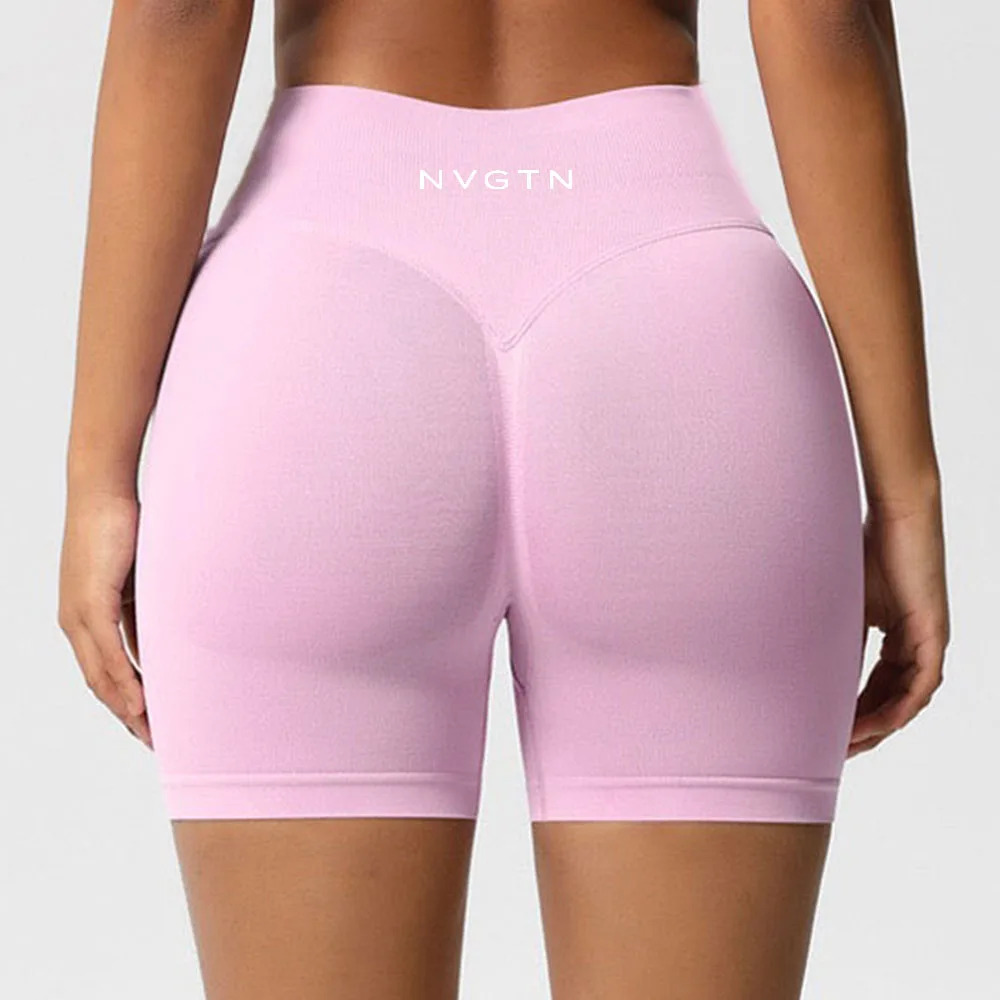 

NVGTN усиливающие бесшовные шорты с высокой талией, женские шорты для йоги, спортивные шорты с эффектом пуш-ап, спортивные шорты для тренировок