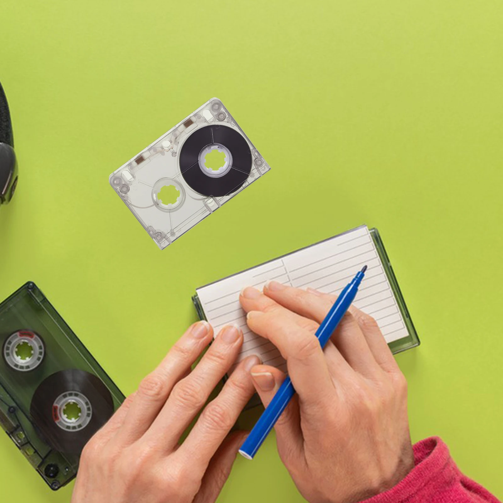 Clear Blank Audio Cassette Tape 60 Minutes Long Recordable Time for Music Voice Messages Storytelling DIY Gifts Nostalgic Style