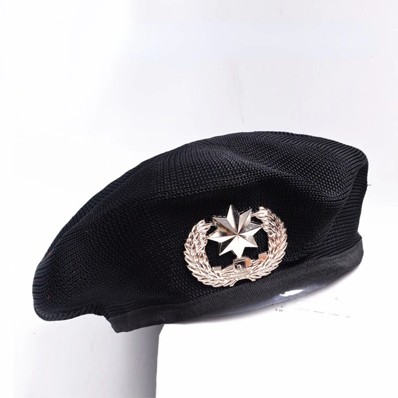 Mesh Beret Hat for Men Women Summer Breathable Costume Cap Adjustable