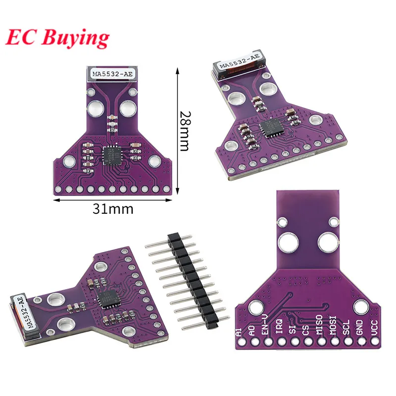 AS3935 Lightning Sensor Light-ning Strike Detection Storm Distance Module 2.4-5.5V 2MHZ SPI I2C IIC Interface