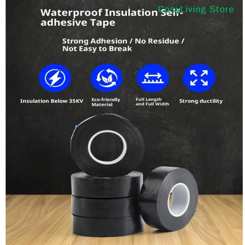 [CL]Waterproof Rubber Fixing Sealing Self-Amalgamating Tape Insulation Tube Repair Waterproof Weld Tape[CL]