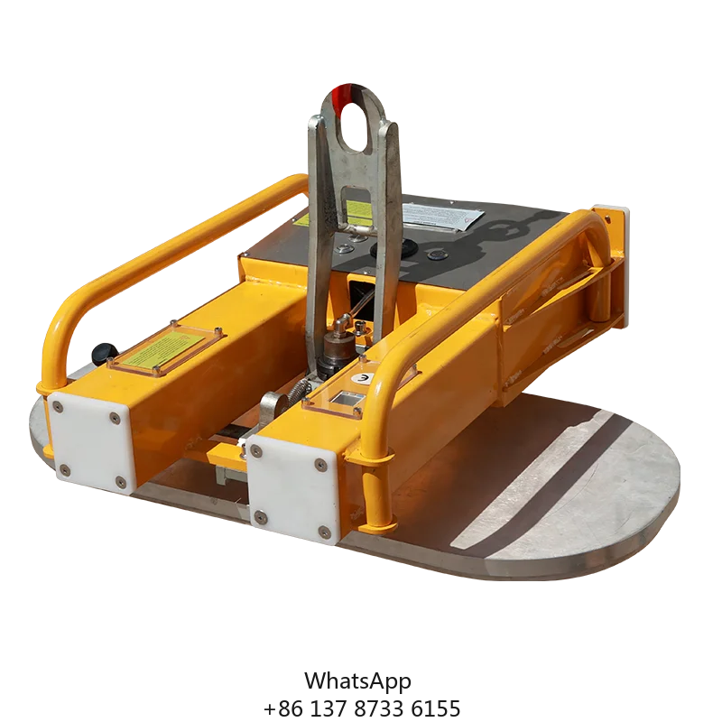 Single Rubber Pad Glass Vacuum Device 250kg To 750kg Load Capacity Manual Rotation One Pad Suction Lifters