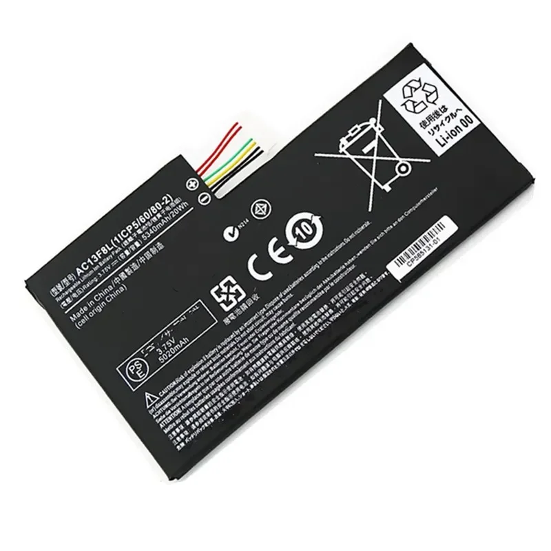 NEW  AC13F8L AC13F3L Laptop Battery For ACER Iconia Tab W4 A1-810 A1-811 A1-A810 W4-820 W4-820P 3.75V 20Wh