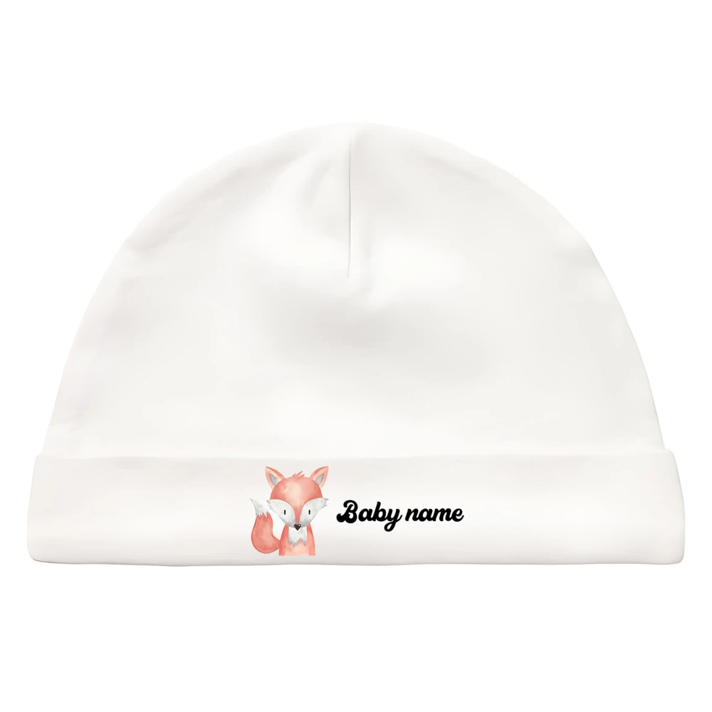 Personalized Newborn Coming Home Hat Custom Baby Beanie with Name Birth Announcement First Hat for Babies Baby Shower Gifts