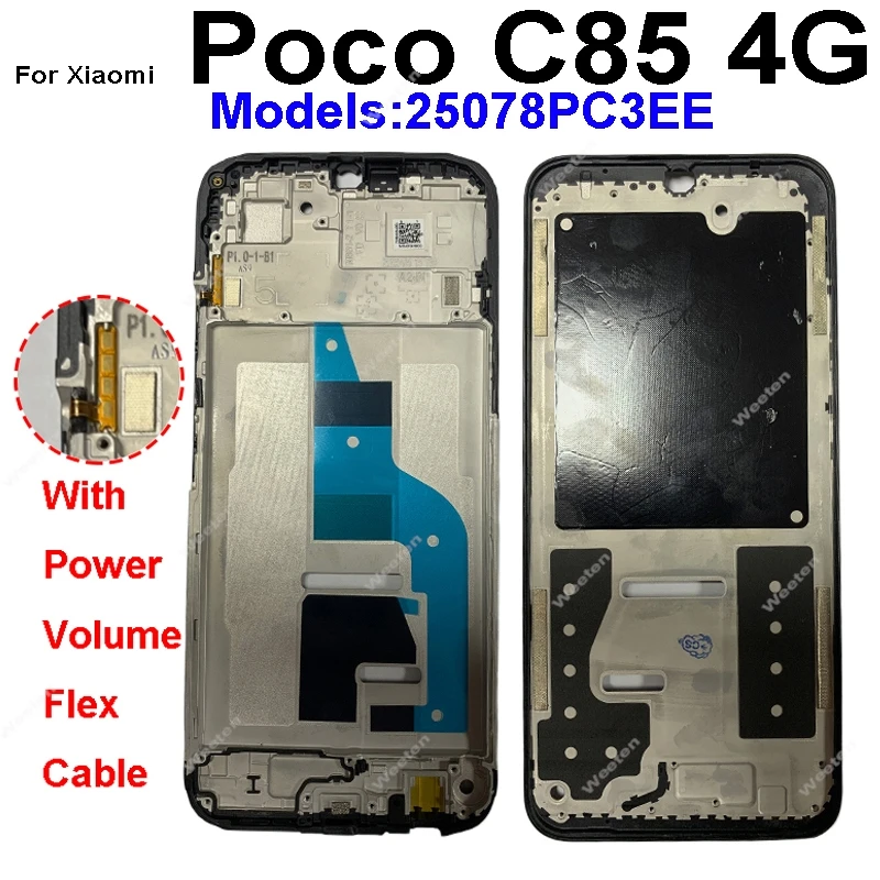 For Xiaomi Poco C75 C85 4G 5G Frame Replacement