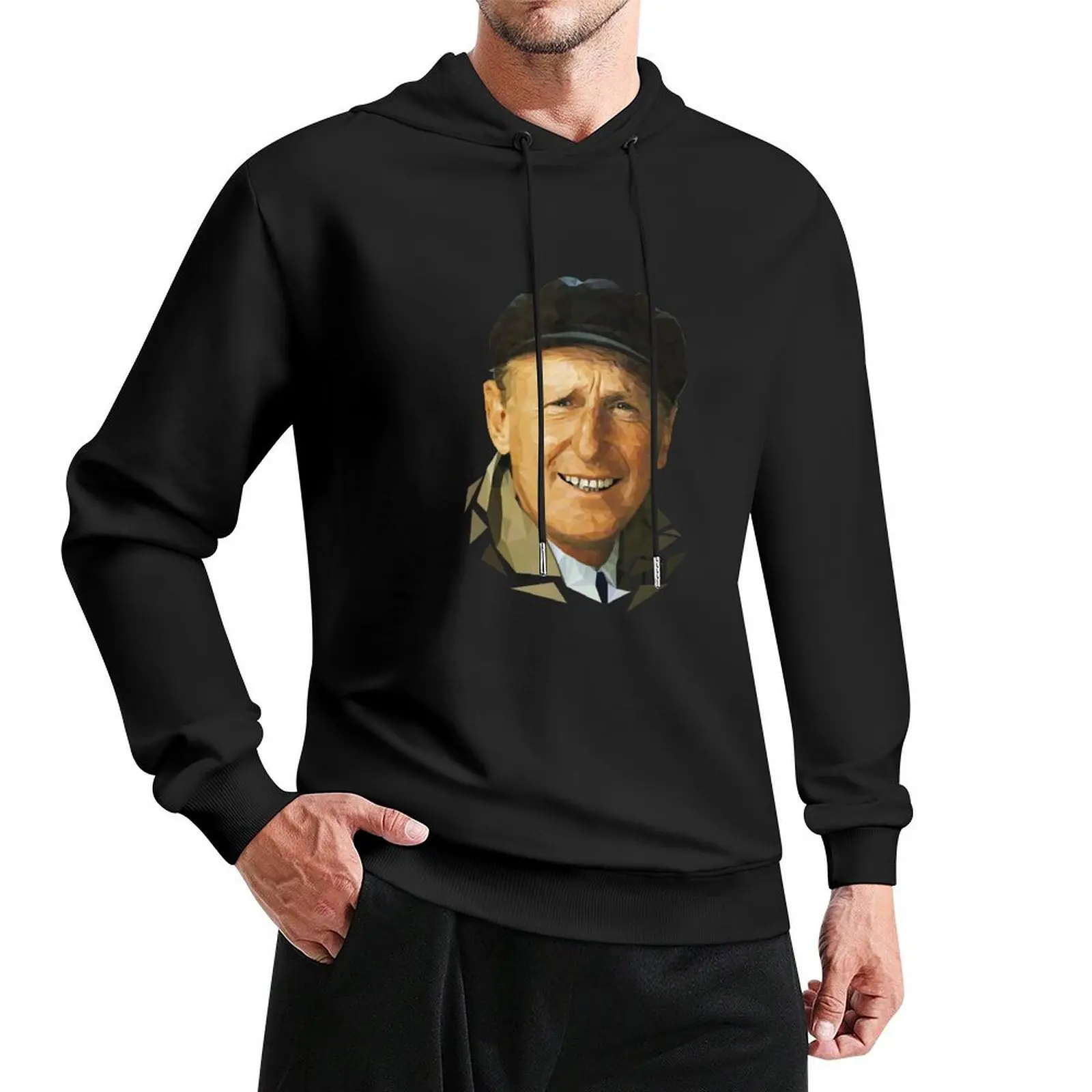 

Bourvil Mosaic Portrait Pullover Hoodie streetwear men men's sweat-shirt autumn new products tracksuit