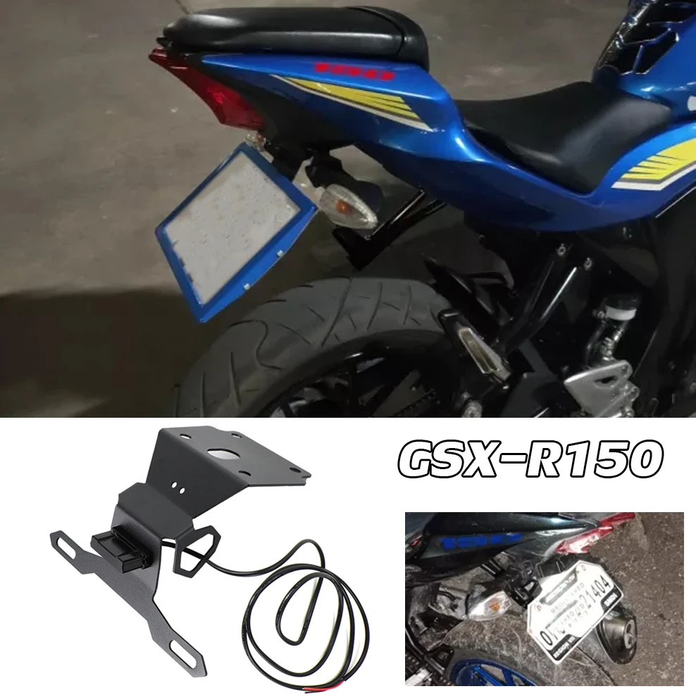 GSXR 150 License Plate Holder Bracket Fender Eliminator LED Light Tail Tidy for Suzuki GSX-R150 GSX-R GSXR150 2017 18 2019 2020