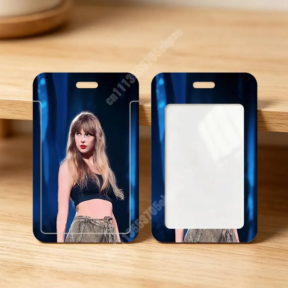 T-Taylor Singer S-Swift Plastic Card Holder Worker ID Card Clear Transparent Employee Visitor Pass