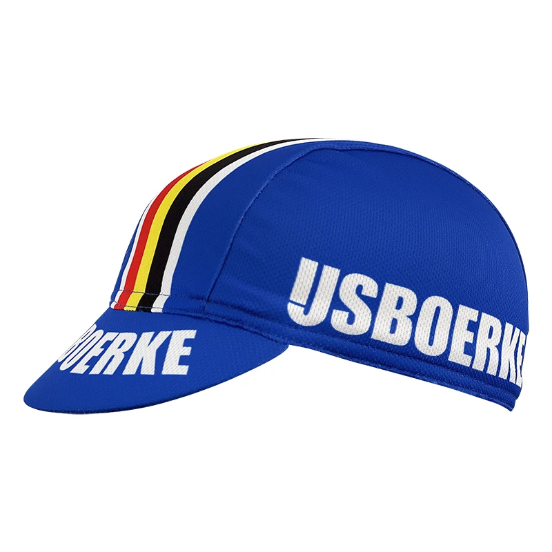 Gorra de ciclismo clásica azul, resistente al sudor, estilo neutro callejero simple y popular.