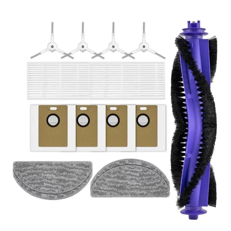 【TODAY ONLY】17PCS Replacement Parts For Narwal Freo S Robot Vacuum Cleaner Accessories Roller Brush Side Brush Mops Pad Filters