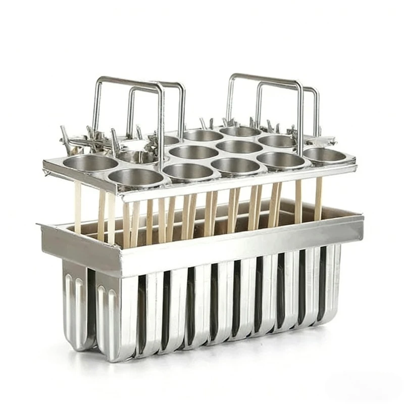 IN STOCK Household Stainless Steel Ice Cream Mold, Ice Cube 304 Popsicle Ice Cream Popsicle Mold, Popsicle Machine