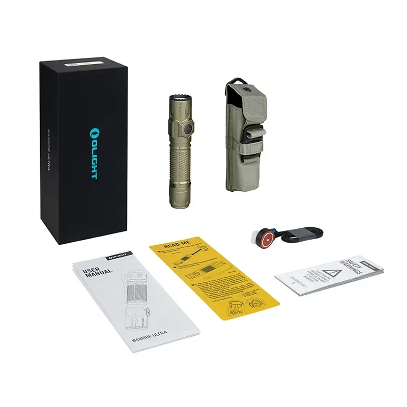 Тактический фонарь OLIGHT Warrior Ultra 2500 люмен, компактный, с двумя переключателями, перезаряжаемый, яркий свет