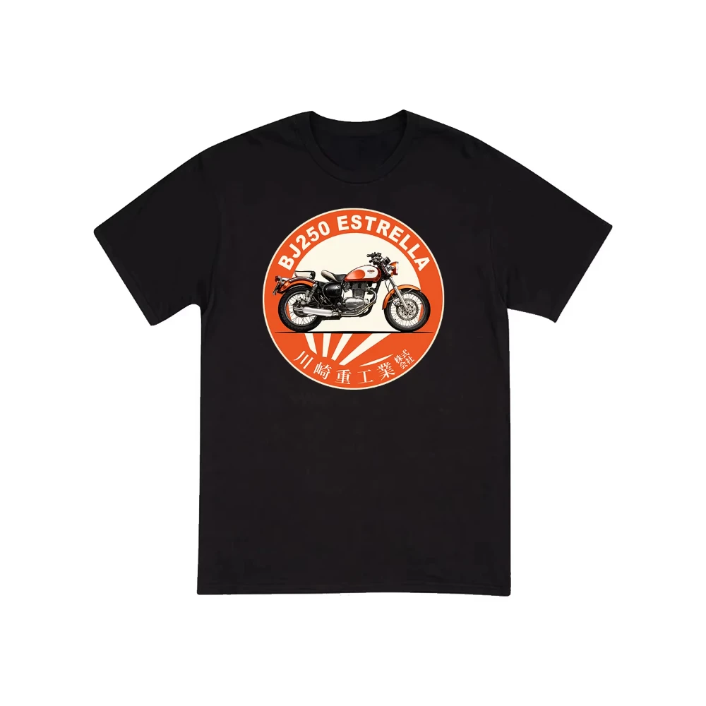 

Kawasaki The BJ250 Estrella T-Shirt New Outdoor Cycling Summer Classic Tee Adults Loose Exercise Off-road Motorcycle Jersey 2025