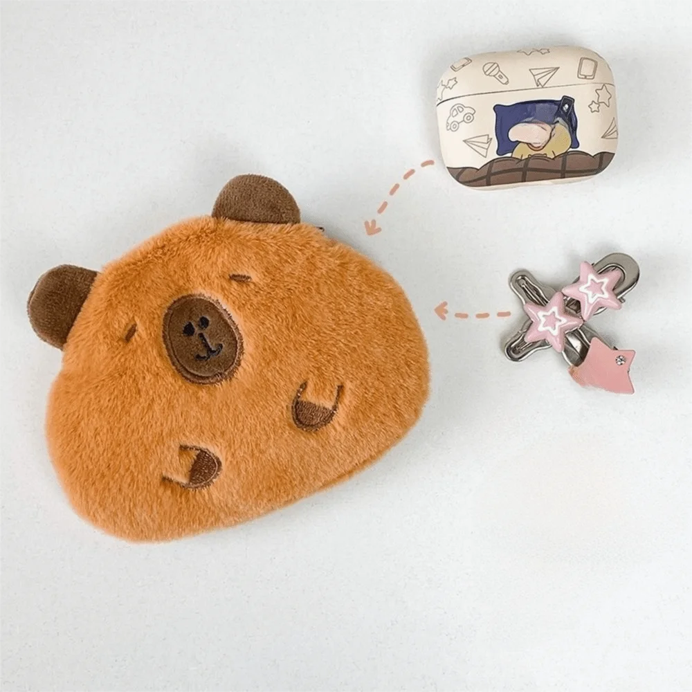 かわいい漫画カピバラコインパースぬいぐるみぬいぐるみキーホルダーぬいぐるみ小さな財布モルモットバッグペンダント誕生日プレゼント