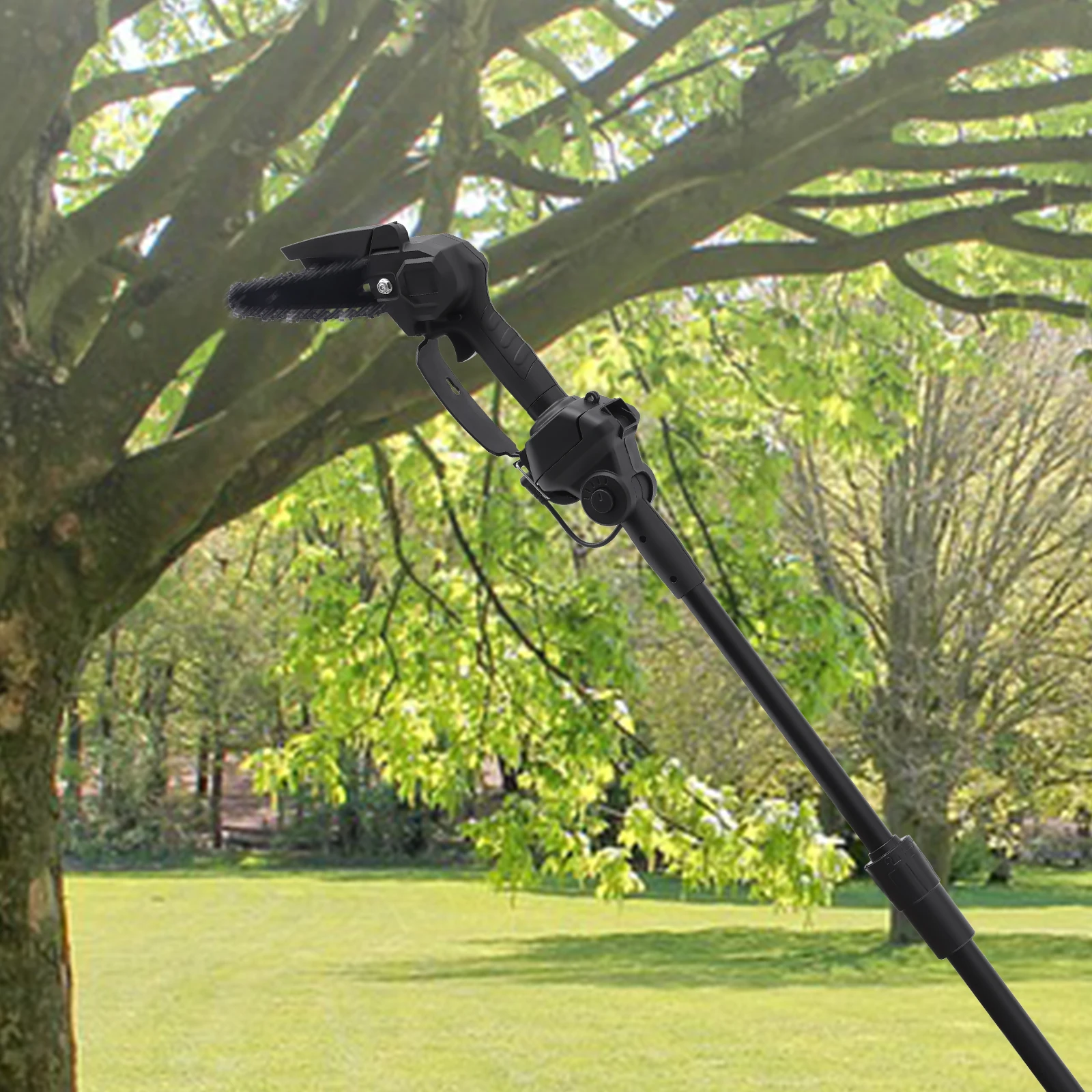 2-in-1 Power Pole Saw and Cordless Pole Saw for Tree Trimming, Battery Pole Saw