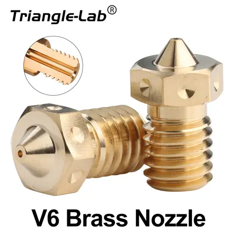 Trianglelab Brass V6 3D Printer Nozzle DFORCE