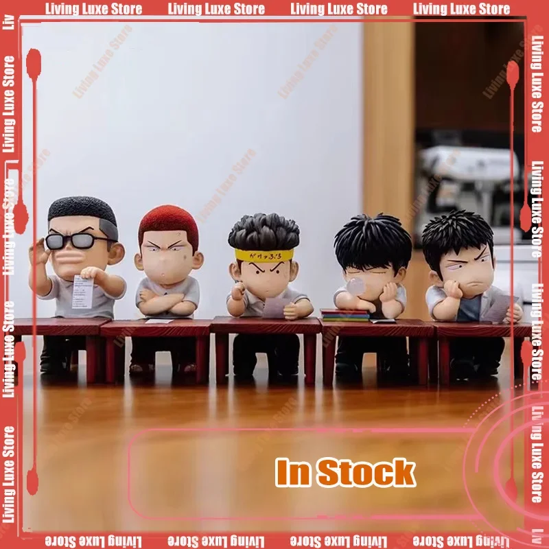 Slam Dunk Shobei Five Tigers Test di trucco Mini figurine Q Vision Anime Figura Computer desktop Ornamenti Regali di compleanno per bambini Giocattolo