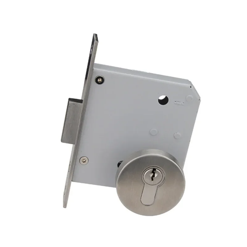 Fire Resistant Door Lock Universal Stainless Steel Lock Complete Set of Fire Safety Channel Door Core Escape Sliding Door Lock