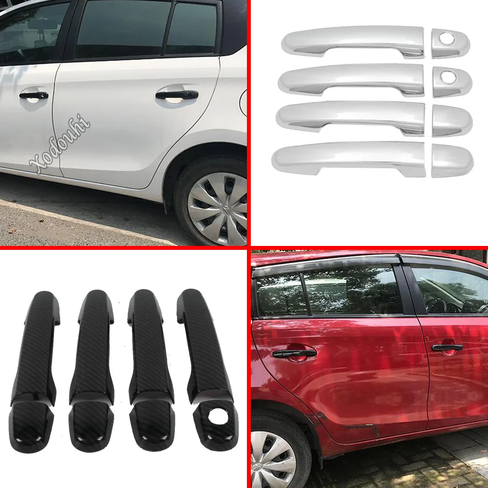 

Car Styling Cover Stick Frame Trim Armrest Handrail Hood Door Handle For Toyota Vios/Yaris Sedan 2014 2015 2016 2017 2018 2019