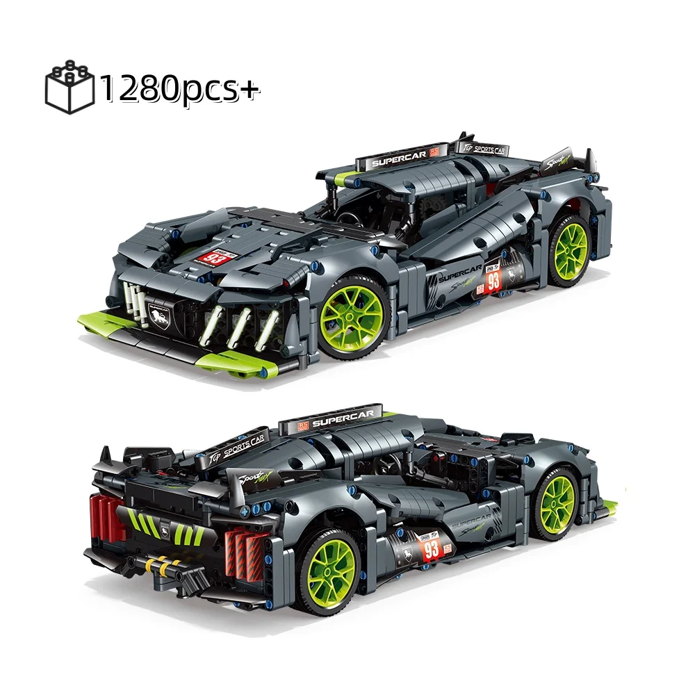 

1:14 Technical Car Hybrid Hypercar Racing Desktop Collection Building Blocks Racing Vehicle Bricks Toys For Kids Birthday Gifts