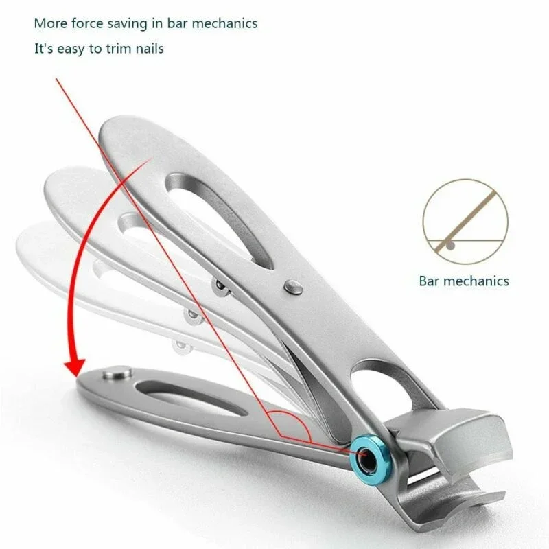 Germany Stainless Steel Nail Clippers Manicure Trimmer Butterfly Pedicure Finger & Toe Scissors - Big Size Nail Cutter