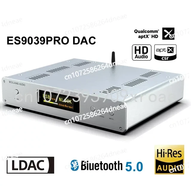 DLHiFi DC300 Dual Core ES9038PRO ES9039PRO Bluetooth 5.0 Balanced HiFi  Audio DSD DAC Decoder Amanero USB Remote Control - AliExpress